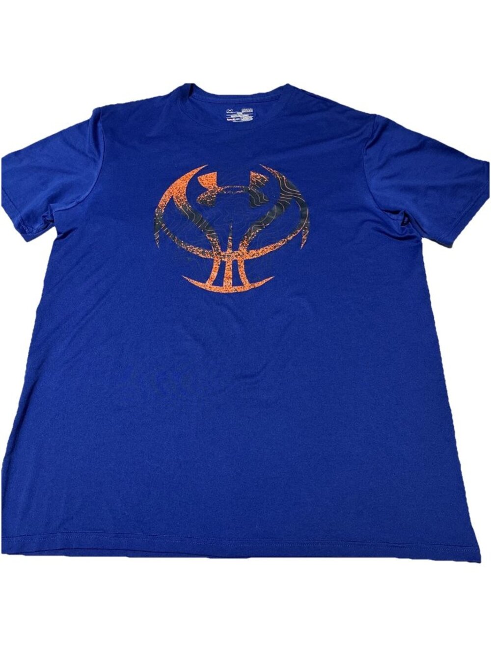 Under Armour HeatGear Men's Loose Fit Short Sleeve Graphic T-Shirt Blue Size M